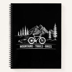Mountain Trail Bikes - Radfahrer Rad fahren Notizblock
