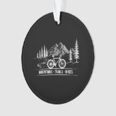 Mountain Trail Bikes - Radfahrer Rad fahren Ornament (Vorderseite)