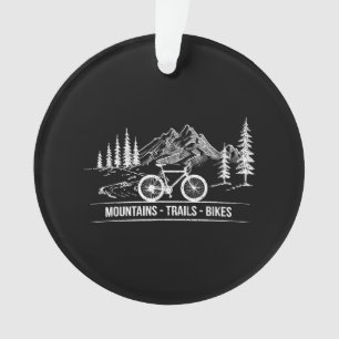 Mountain Trail Bikes - Radfahrer Rad fahren Ornament