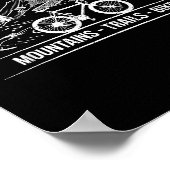 Mountain Trail Bikes - Radfahrer Rad fahren Poster (Ecke)