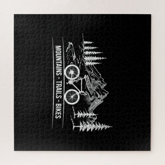 Mountain Trail Bikes - Radfahrer Rad fahren Puzzle (Horizontal)