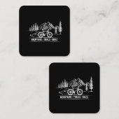 Mountain Trail Bikes - Radfahrer Rad fahren Quadratische Visitenkarte (Vorne/Hinten)