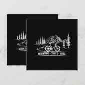 Mountain Trail Bikes - Radfahrer Rad fahren Save The Date (Vorne/Hinten)