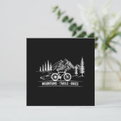 Mountain Trail Bikes - Radfahrer Rad fahren Save The Date (Stehend Vorderseite)