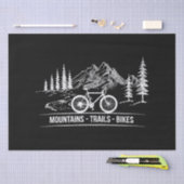 Mountain Trail Bikes - Radfahrer Rad fahren Seidenpapier (Handwerk)