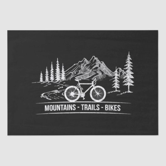Mountain Trail Bikes - Radfahrer Rad fahren Seidenpapier (Vorderseite)