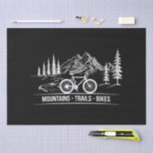Mountain Trail Bikes - Radfahrer Rad fahren Seidenpapier (Handwerk)