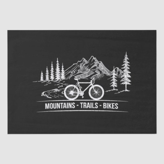 Mountain Trail Bikes - Radfahrer Rad fahren Seidenpapier (Vorderseite)
