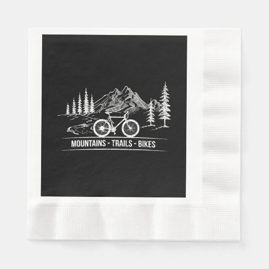 Mountain Trail Bikes - Radfahrer Rad fahren Serviette (Vorderseite)