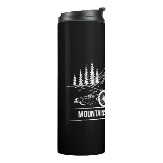 Mountain Trail Bikes - Radfahrer Rad fahren Thermosbecher (Nach links gedreht)