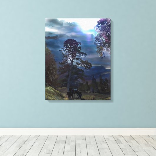 MOUNTAIN TRAIL LEINWANDDRUCK (Insitu (Holzboden))