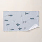 Mountain Tree Blue Bird Boy Bad Badhandtuch Set (Handtuch)