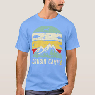 Mountain Tree Campfire Camping Day Cousin Ca T-Shirt