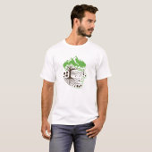 Mountain Tree Circuit Board Nature Tech T-Shirt (Vorne ganz)
