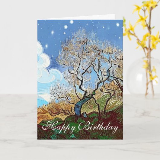  MOUNTAIN  TREE KARTE (Gelbe Blume)