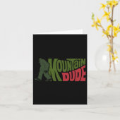 Mountain Typ Funny Bigfoot Sasquatch Wandergeschen Karte (Gelbe Blume)