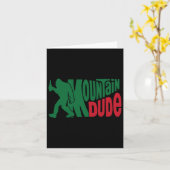Mountain Typ Funny Bigfoot Sasquatch Wandergeschen Karte (Gelbe Blume)