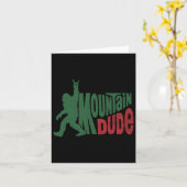 Mountain Typ Funny Bigfoot Sasquatch Wandergeschen Karte (Gelbe Blume)