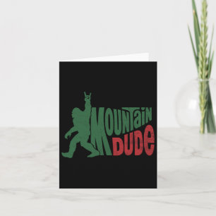 Mountain Typ Funny Bigfoot Sasquatch Wandergeschen Karte