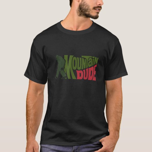 Mountain Typ Funny Bigfoot Sasquatch Wandergeschen T-Shirt (Vorderseite)
