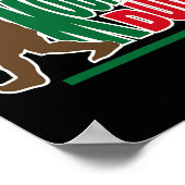 Mountain Typ lustiger Big Foot Sasquatch Wanderer Poster (Ecke)