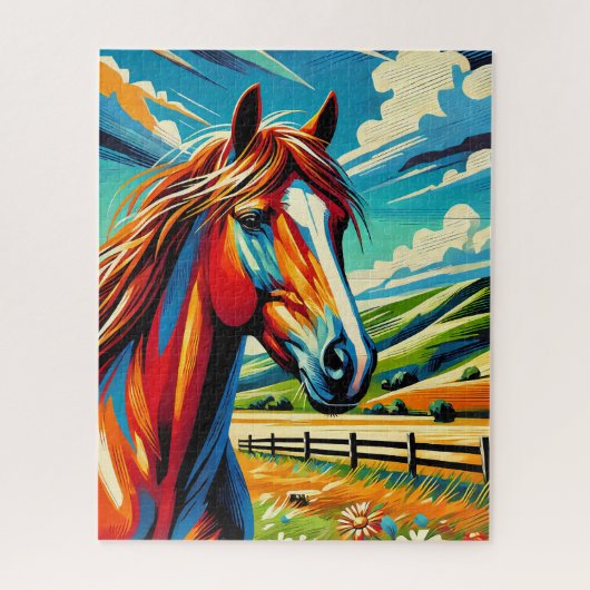 Mountain Valley Horse 500 Piece Puzzle (Vertikal)