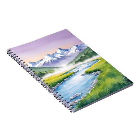 Mountain Valley Tranquility Notebook Notizblock (Rechte Seite)
