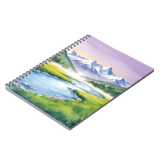 Mountain Valley Tranquility Notebook Notizblock (Linke Seite)