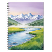 Mountain Valley Tranquility Notebook Notizblock (Vorderseite)