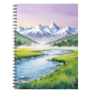 Mountain Valley Tranquility Notebook Notizblock