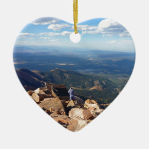 Mountain View an der Spitze der Spiess-Spitze Keramikornament