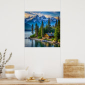 Mountain View Art Poster (Küche)