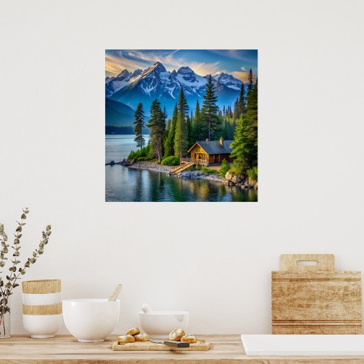 Mountain View Art Poster (Küche)