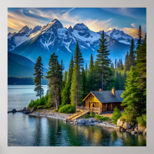 Mountain View Art Poster