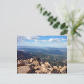 Mountain view at the top of Pikes Peak Postkarte (Stehend Vorderseite)