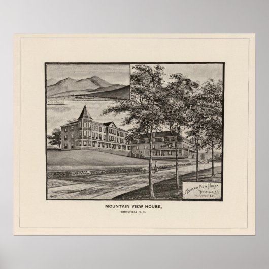 Mountain View House, Whitefield, NH Poster (Vorne)