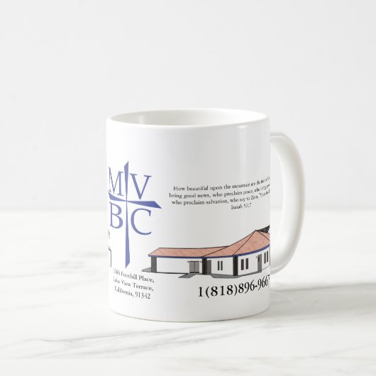 Mountain View Kaffee-Tasse Kaffeetasse (VorderseiteRechts)