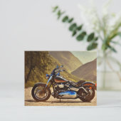Mountain View Motorrad Postkarte (Stehend Vorderseite)