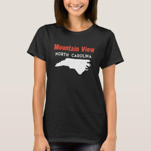 Mountain View und Bayshore North Carolina USA Stat T-Shirt