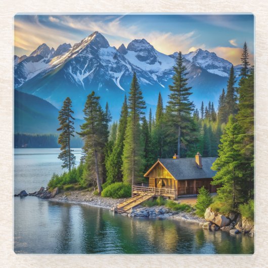 Mountain View Untersetzer (Vorderseite)