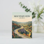 Mountain View USA wird zu Postkarte (Stehend Vorderseite)