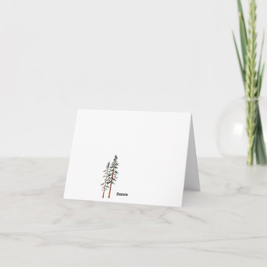 Mountain View Wedding Danke Karten (Rückseite)