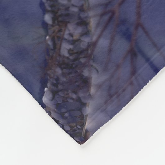 Mountain Village Christmas Fleece Blanket (Ecke)