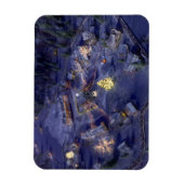 Mountain Village Weihnachten Flexible Magnet (Vertikal)