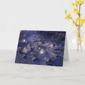 Mountain Village Weihnachtskarte Karte (Gelbe Blume)