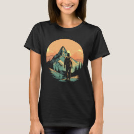 Mountain Wandern Abenteuer Sonnenuntergang T-Shirt