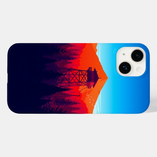 Mountain Watchtower Landschaftlich Phone Case - Vi (Rückseite (Horizontal))