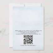 Mountain Watercolor Rustic Budget QR Code Wedding Einladung (Rückseite)