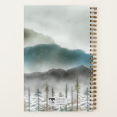 Mountain Watercolor Spiral Notebook  Notizblock (Rückseite)