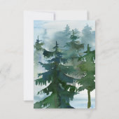 Mountain Wedding Enclosure Card Einladung (Rückseite)